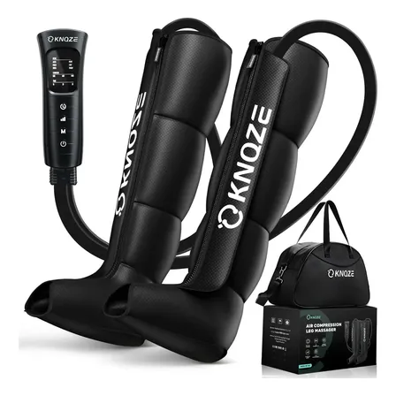 Bota Pneumática de Compressão para Pernas com Controle LCD, Massagem e Recuperação Muscular