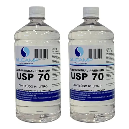 2 Oleo Mineral Grau Usp Selar Tabua Corte Carne Churrasco 1l Usp