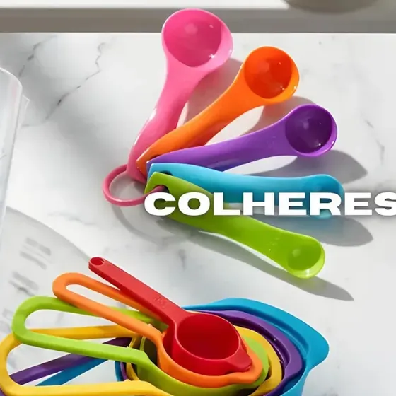 Kit Copo Medidor Colheres Medidoras Xícaras Medidas Receitas Variados