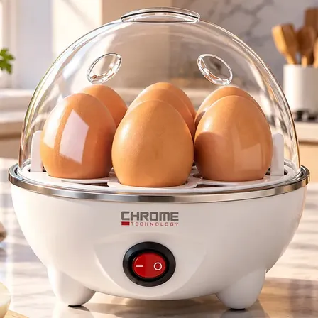 Cozedor De Ovos Automático Panela A Vapor Elétrica Legumes Elétrica Portátil Prático Rápido 7 Ovos Em 5min