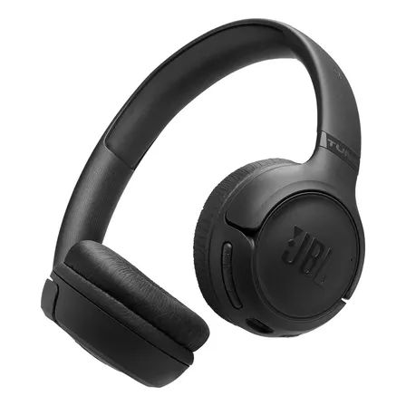 Fone De Ouvido Over-ear Sem Fio Jbl Tune Jblt530btblkbr Jblt530btblk Preto Com Luz Led
