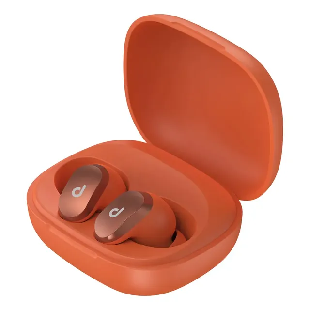 Fone de Ouvido In-ear Dapon H02TW Bluetooth TWS Sem Fio Laranja Com Microfone e Resistência à Água