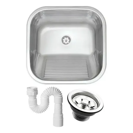 Tanque Inox 304 Fosco Lavanderia 40x34x20 American Steel Fosco