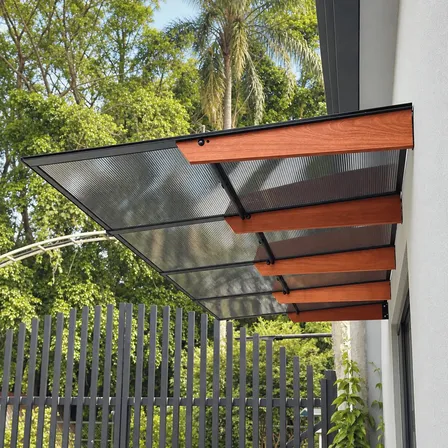 Toldo Skyiflex Policarbonato 310x100cm Tipo Pergolado Fumê
