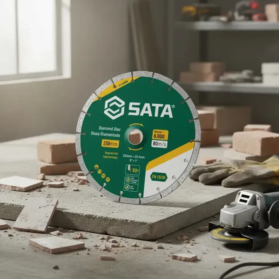 Disco Corte Diamantado Segmentado 180mm Sata St155008 Verde