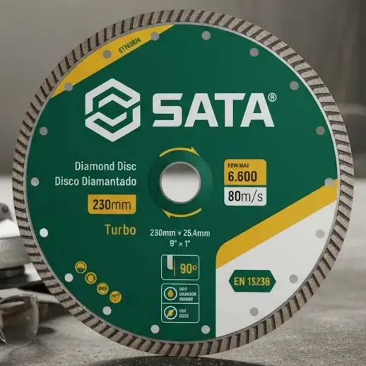 Disco De Corte Diamantado Turbo 180mm St155013 Verde
