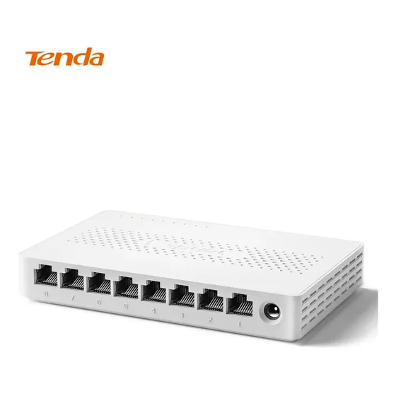 Switch Tenda SM108 8 Portas 2.5G Multi Gigabit Ethernet RJ45 Não Gerenciado Plug and Play Rede 10/100/1000/2500 Mbps para NAS Computador Roteador Compacto Compatível com Wi-Fi 7