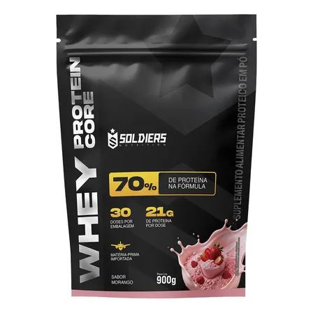 Whey protein Soldiers Nutrition em pó sabor Morango x 900g