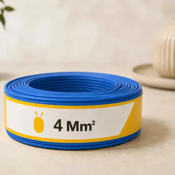 Cabo Flexível 4 Mm² Illuminix Rolo Com 100 Metros 750v Azul