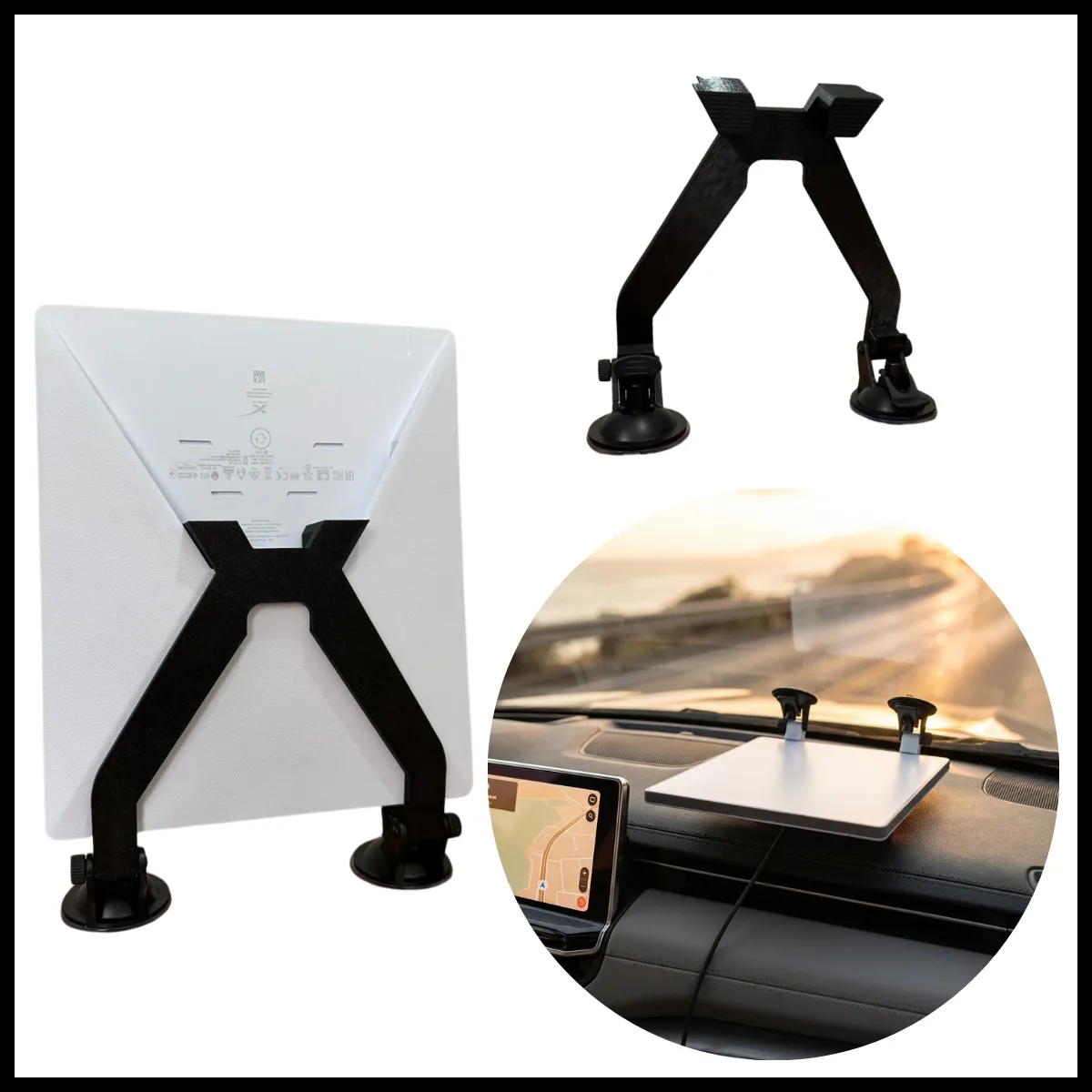 Suporte Starlink Mini Para-brisa Painel Ventosas Antimulta