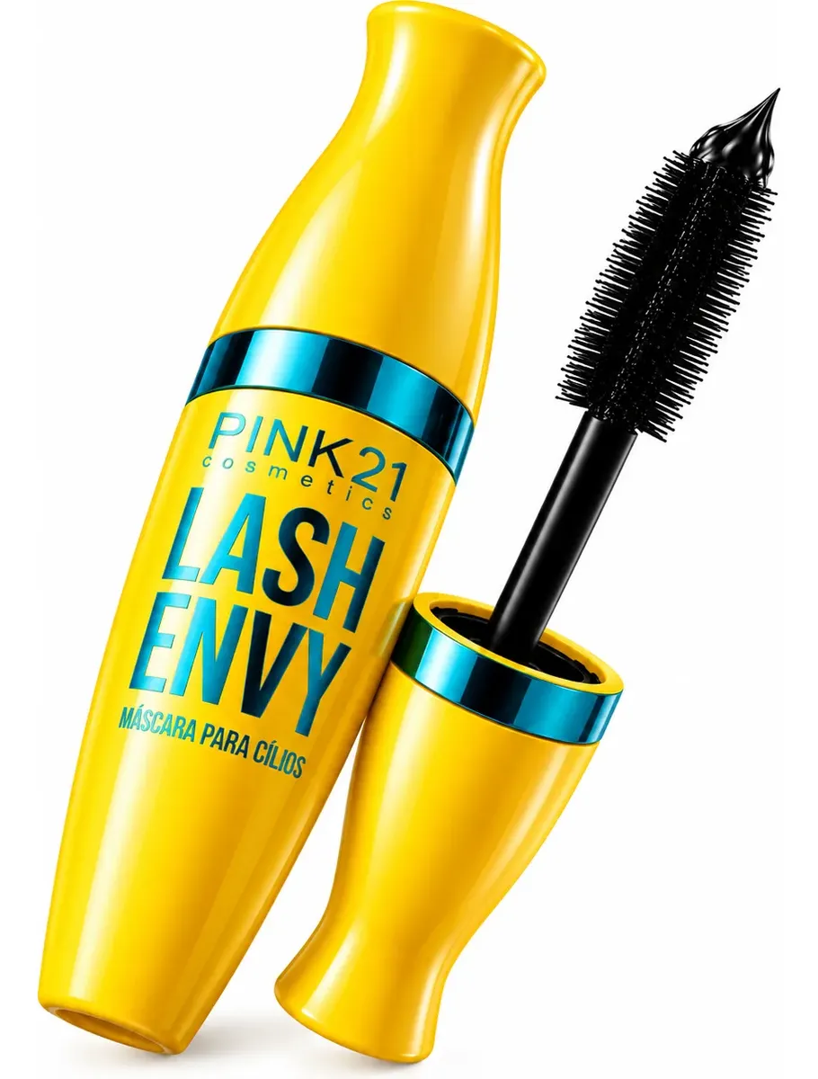 Máscara Para Cílios Pink 21 Lash Envy Volume Alongamento Preto