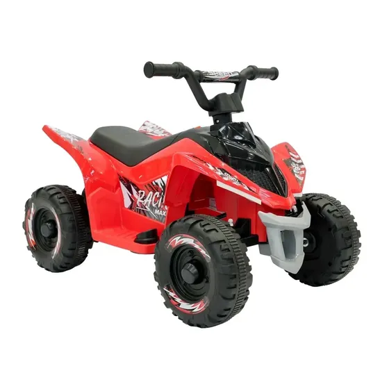 Mini Quadriciclo Elétrico Infantil Bateria 6v Marcha Frente Ré Som E Led Adventure Maxi Toys - Vermelho