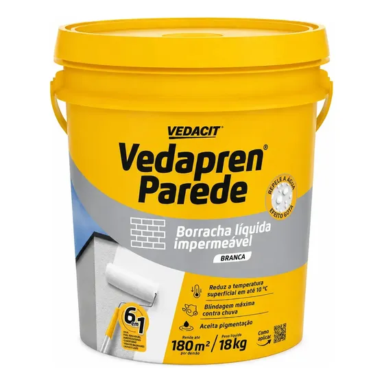 Vedapren Vedacit Parede Branco 18kg Branco Fosco