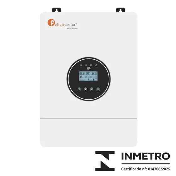 Inversor Hibrido 4000w 24v 220v-mppt 100a Wifi Integrado Felicity Solar