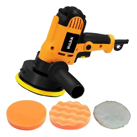 Politriz Polidora Automotiva Lixadeira 5 Polegadas (125 Mm) Hilda Rosca M14 Laranja 127v