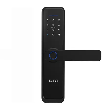Fechadura Digital de Embutir Biométrica Wi-Fi Clássica ESF-DE4350B Preta Elsys