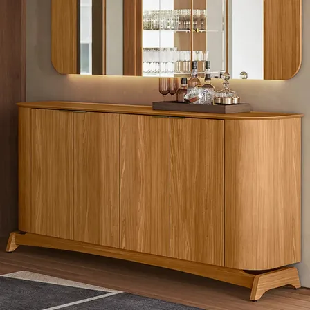Aparador Buffet Para Sala De Jantar 160cm Verbena Ypê