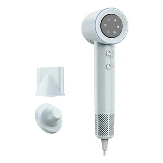 Secador De Cabelo De Alta Velocidade Profissional 220v Cor Prateado