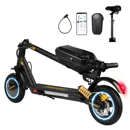 Trailforge Patinete Eletrico-800w 40km/h 12.5ah 40km Autonomia Com Amortecedores Duplos Preto