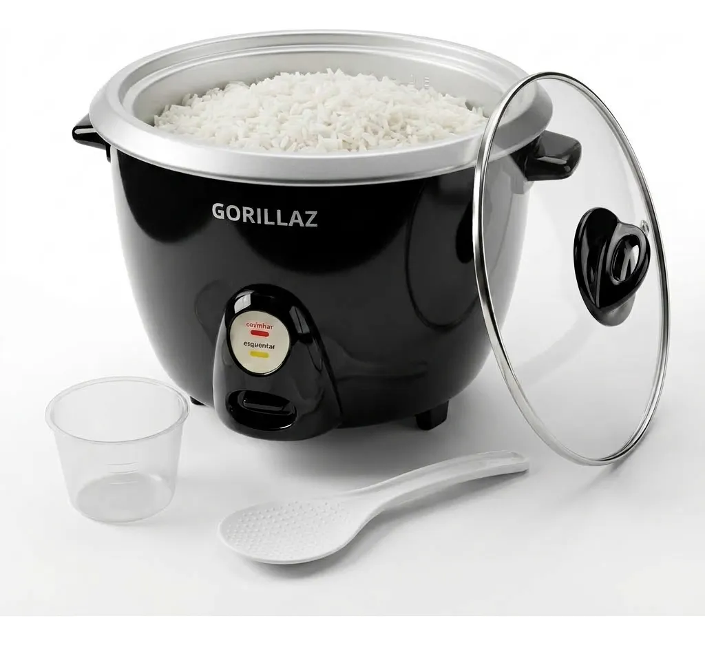 Panela De Arroz Elétrica 10 Xícaras Cozimento / Aquecimento Preto 127v 60hz