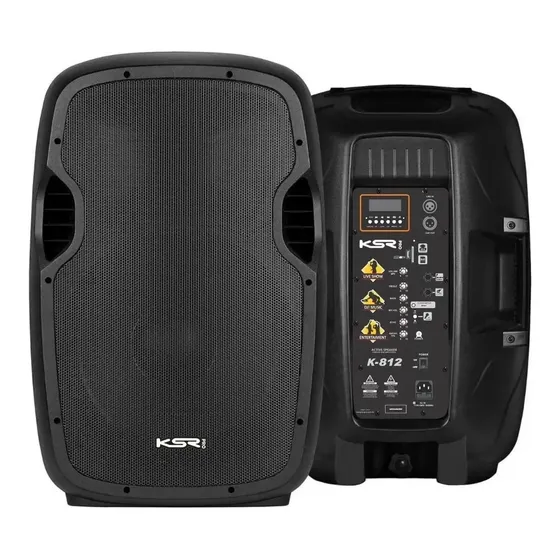 Caixa Ativa 12 Ksr Pro K812 Usb Bluetooth 500w Rms E Tripe