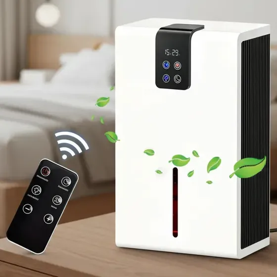 Desumidificador De Ar Ambiente Eletrico Antimofo 2800ml Portátil E Bivolt 110/220v Operação Controle Remota,desumidificador antimofo,desumidificador ambiente,desumidificador de ar industrial