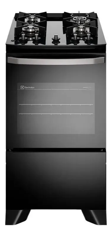 Fogão 4 Bocas Electrolux Preto Efficient Fe4gb Preto Bivolt