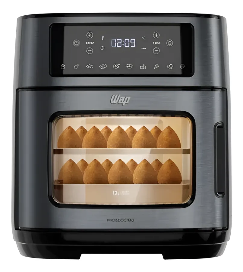 Air Fryer Wap Oven Waod2 Digital 12l Preto E Cinzak Timer Preto E Cinza 110v