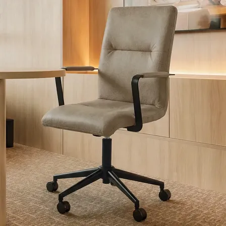 Cadeira De Escritório Ergonômica Executiva Palermo NR17 120KG Fendi Couro Sintético