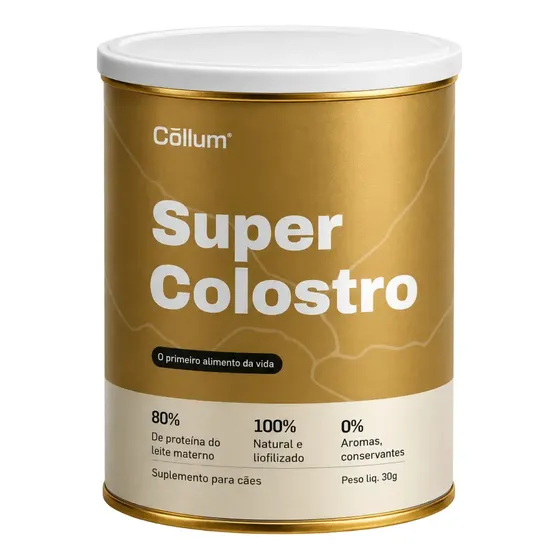 Super Colostro Collum para Cachorros 33g Proteína em Pó
