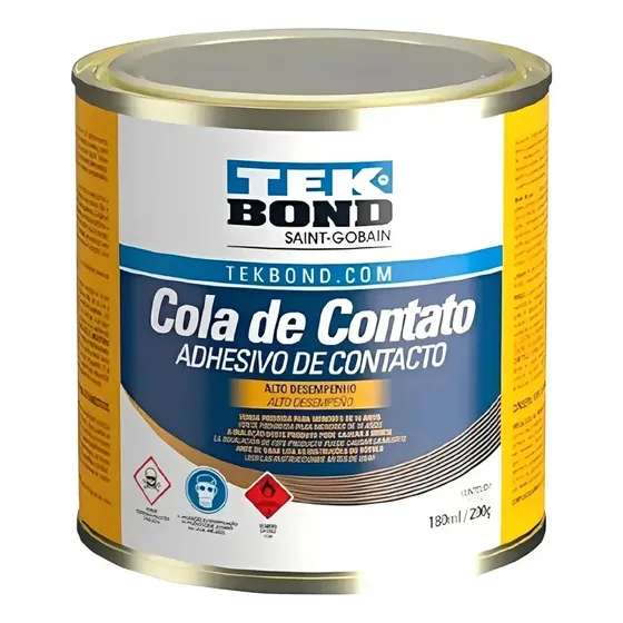 Cola De Contato Sapateiro 200g Tekbond Alto Desempenho Marrom-claro