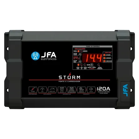 Fonte Carregador De Bateria Jfa 120a Storm Plus V2