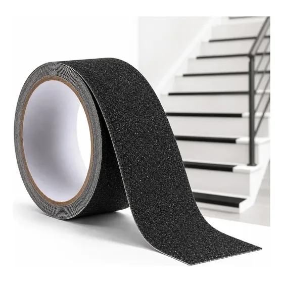Fita Antiderrapante MIX COMÉRCIO TC Preta de 5 cm x 5 m para Escadas e Banheiros