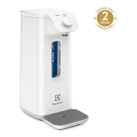 Purificador de Água Electrolux Natural Filtro Refil Compacto Tecnologia Acqua Pure Alta Filtragem 6 meses 3000 litros Design Moderno não necessita energia fixação parede ou mesa/balcão PN10B - Branco