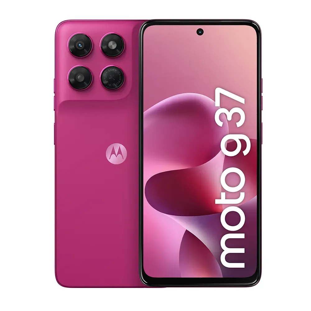 Smartphone Motorola Moto G37 5G - 128GB 4GB RAM + 8GB RAM Boost, Camera 50MP com editor magico, Bateria de 5200 mAh e tela 6.7" 120Hz, NFC - Rosa