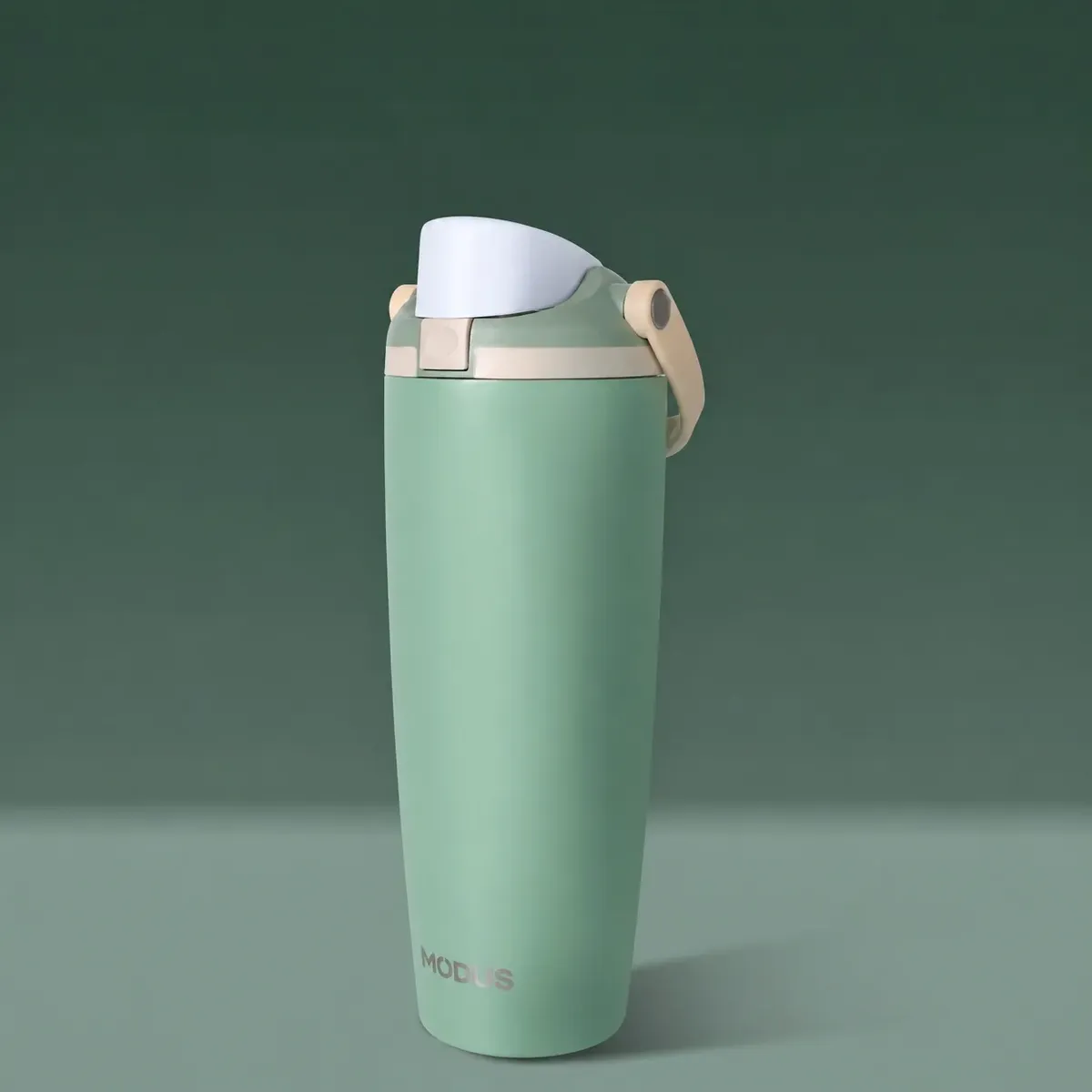 Garrafa Térmica Modus 900ml Açoinox 2 Em 1 Bico Duplo Canudo Verde
