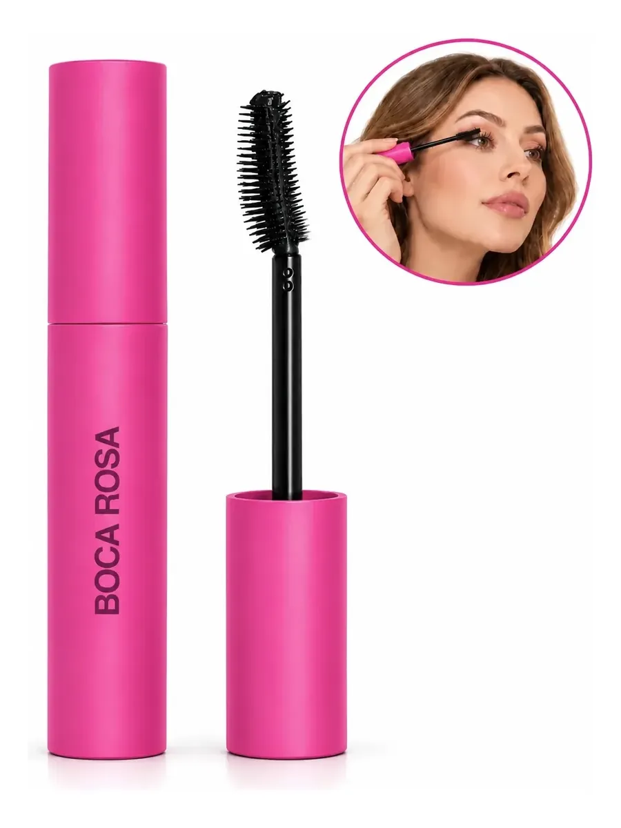 Rímel Máscara De Cílios Volume E Alongamento Boca Rosa Preto Efeito Boca Rosa