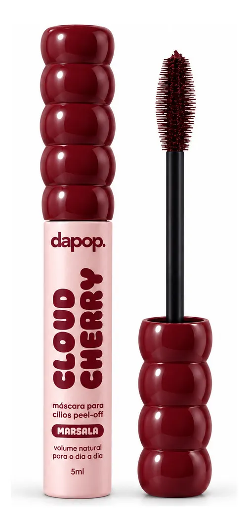 Máscara De Cílios Rimel Cloud Cherry Marsala Peel-off Dapop Cherry Marsala