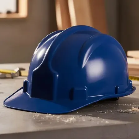 Capacete Segurança Carneira Engenheiro Cor Branco Epi Obra Cor Azul