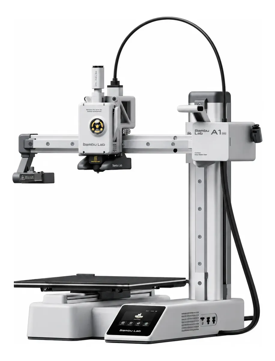 Impressora 3d Bambu Lab A1 Mini Fdm Bivolt Miniaturas 127/220v Cinza Claro