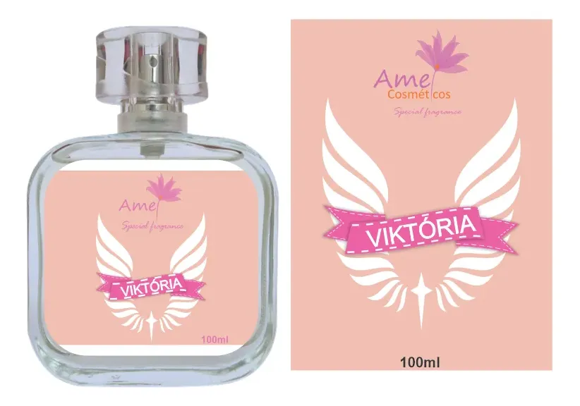 Perfume Feminino Viktória Amei Cosméticos 100 Ml