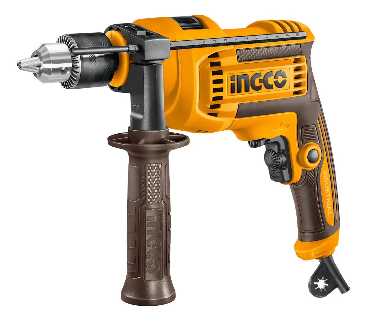 Furadeira De Impacto 1/2 710w Id7118-9/uid7118-9 Ingco Cor Laranja Frequência 60