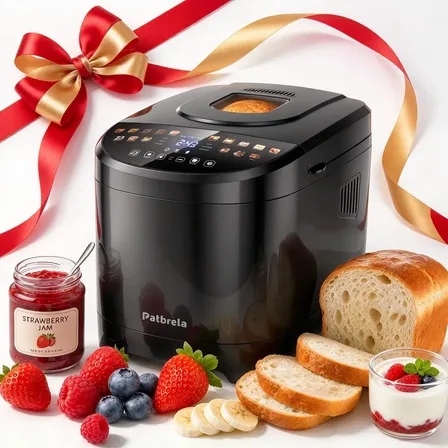 Panificadora Automática Patbrela de 16 Programas, para Pães Caseiros e Bolos, com Timer de 15h e 950g