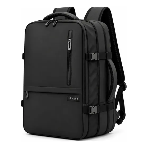 Mochila Expansível Grande Capacidade USB Externo Impermeável Resistente Executiva Notebook Viagem .