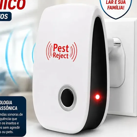 Repelente Elétrico Ultrassônico para Ratos e Insetos Greendles, uso em Quarto e Sala