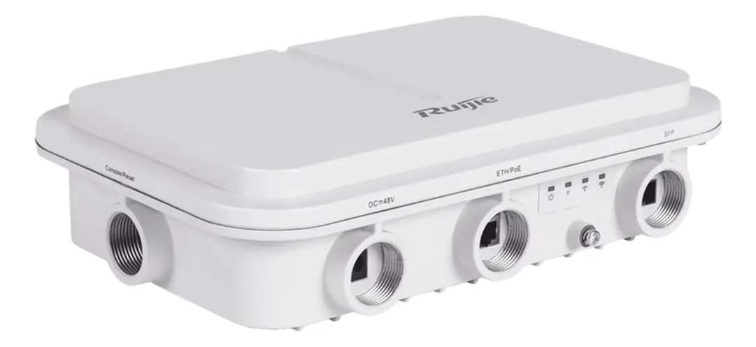 Ponto de acesso Wi-Fi externo omnidirecional Ruijie RG-AP680-l 360° 6 IP68 de banda dupla de até 2975 Mbps