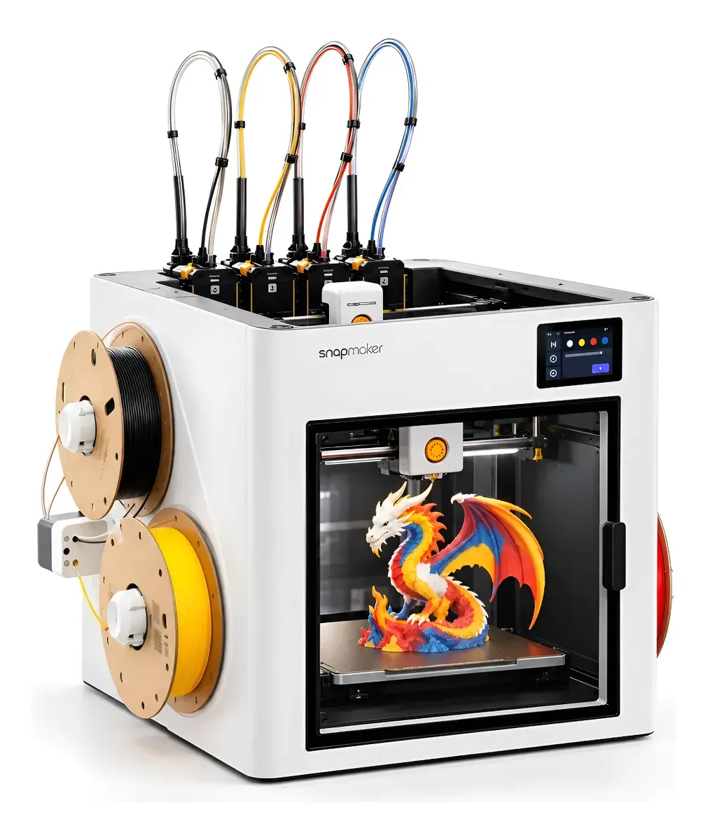 Impressora 3d Snapmaker U1 Com Tecnologia De Impressão Fdm 127/220v Branco