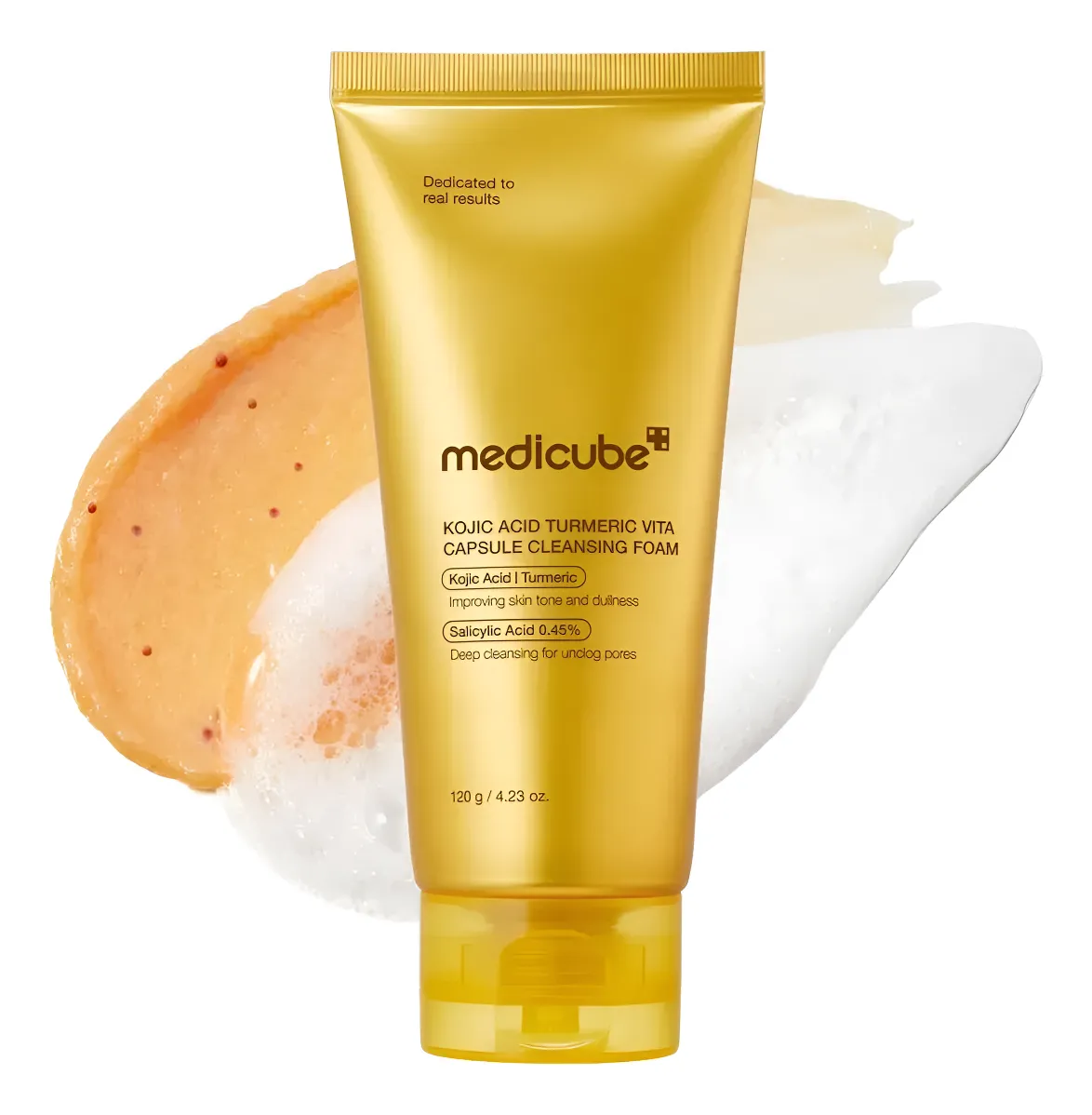 Medicube Sabonete Facial Kojic Acid Turmeric Vita 120g Todo Tipo De Pele Dia