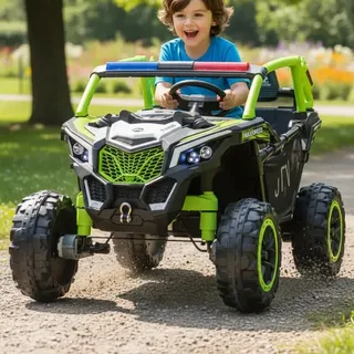 Carro Elétrico 100kg Utv Premium 4x4 Verde 24v Verde