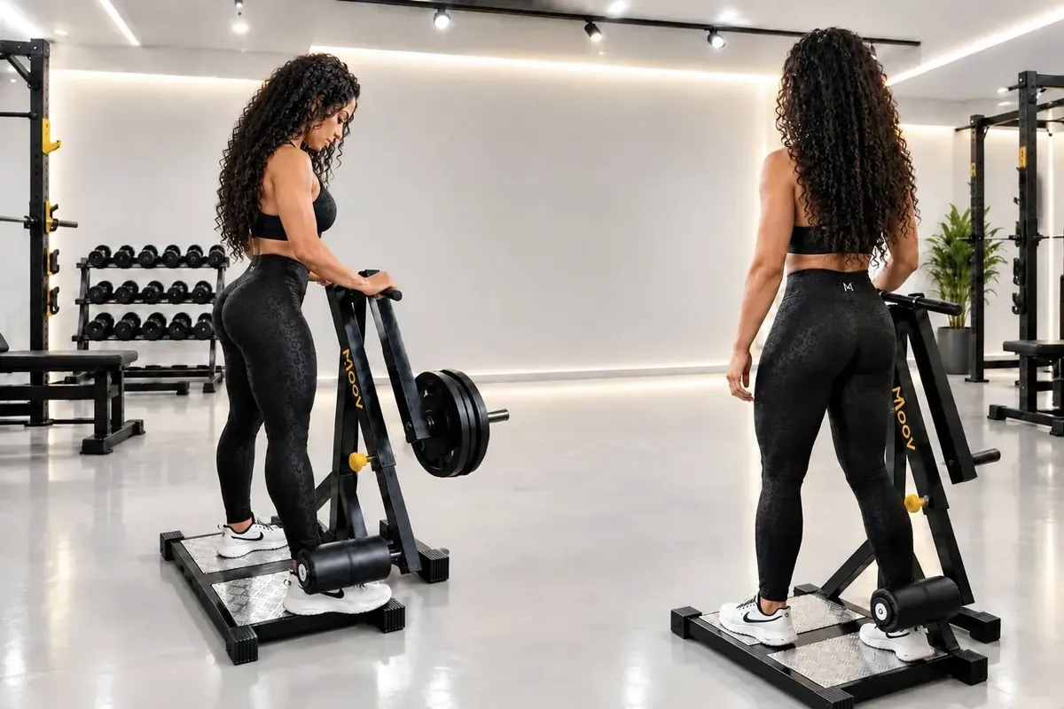 Moov Fitness Apolete Abdutor Preto 120kg Estação Musculação Preto